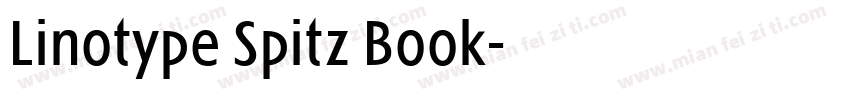 Linotype Spitz Book字体转换